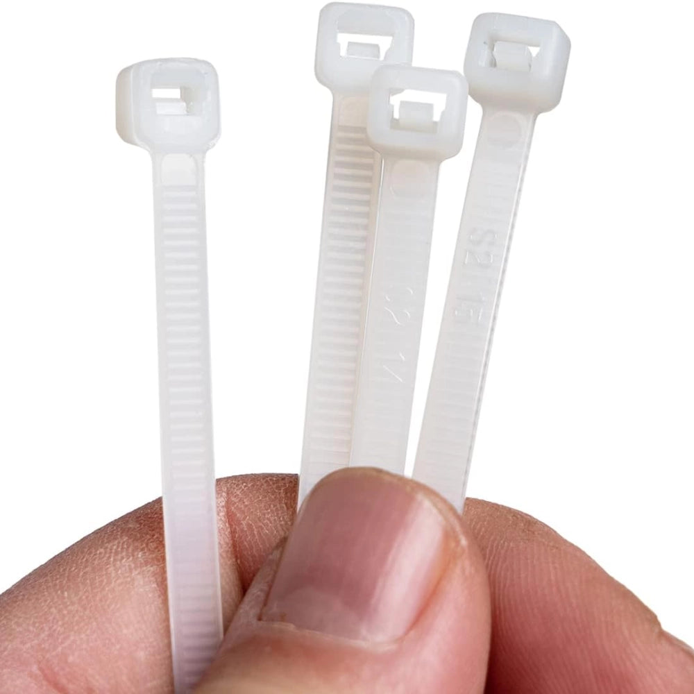 Raytech fascette per cablaggio in nylon autoestinguente confezione da 100 pezzi *** colore bianco, dimensioni 2,6 x 1...