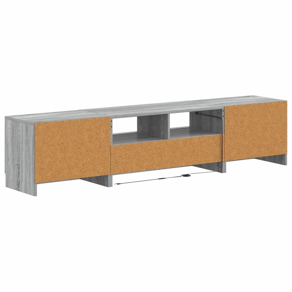 Mobile TV LED a 5 pezzi Sonoma grigio Legno ingegnerizzato 3417010