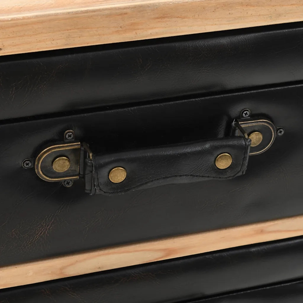 Cassettiera in Legno Massello di Abete 80x36x75 cm CFW9147645