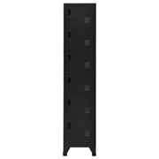 Armadietto con Serratura Nero 38x40x180 cm in Acciaio 339794