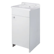 LAVATOIO SALVASPAZIO in LEGNO in KIT per Interni/Esterni - Con MINI PILOZZO cm 42,5 + GRIGLIA - CR - Col: BIANCO