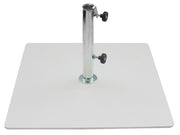 Base per Ombrellone da Giardino 30 Kg per Tubi Ø45mm in Metallo Bianco