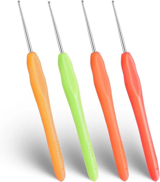 Set di 4 manici ergonomici per il cucire di sciarpe guanti borse cappelli calze - 1 mm 125 mm 15 mm 175 mm