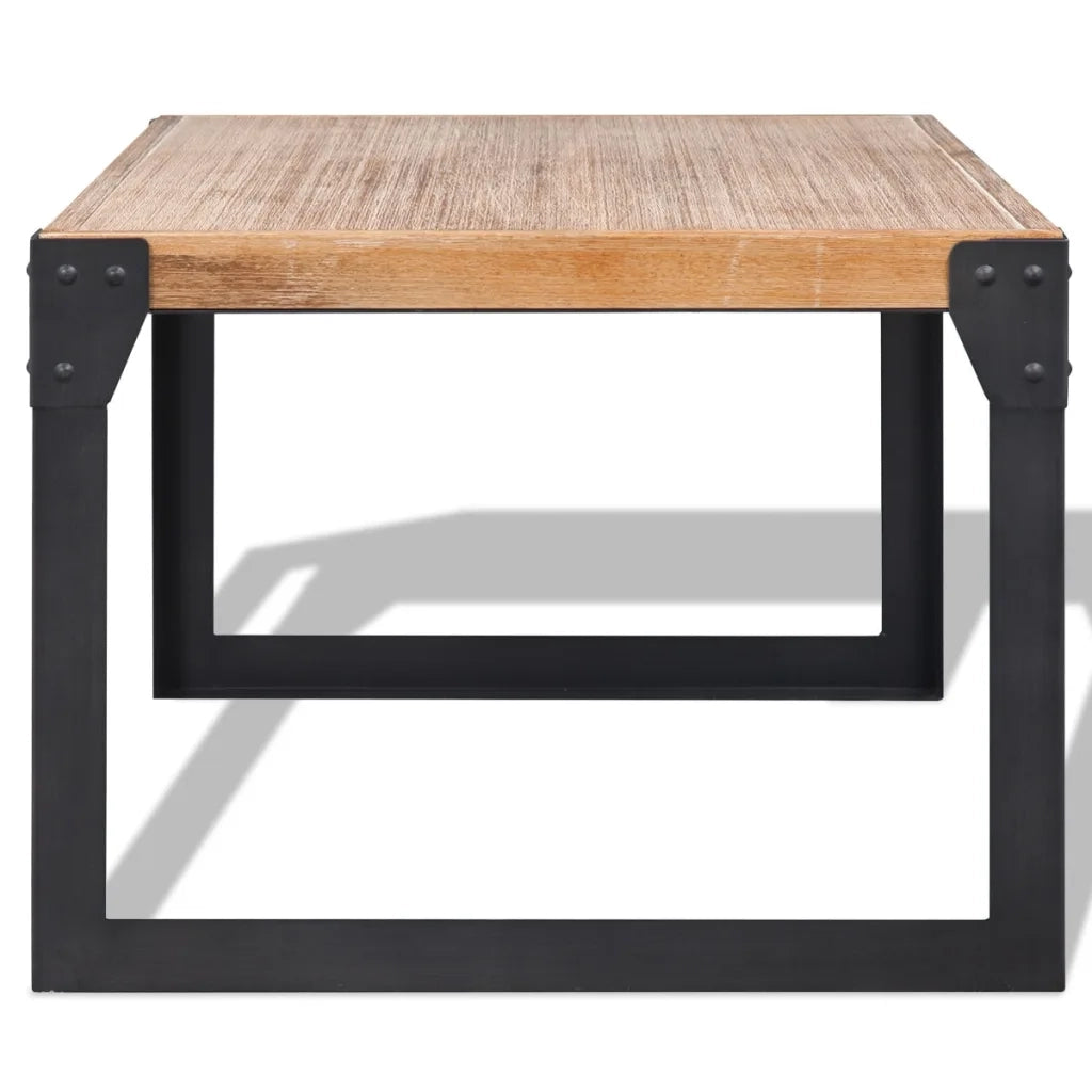 Tavolino da CaffÃ¨ in Legno Massello di Acacia 100x60x45 cm cod mxl 13810