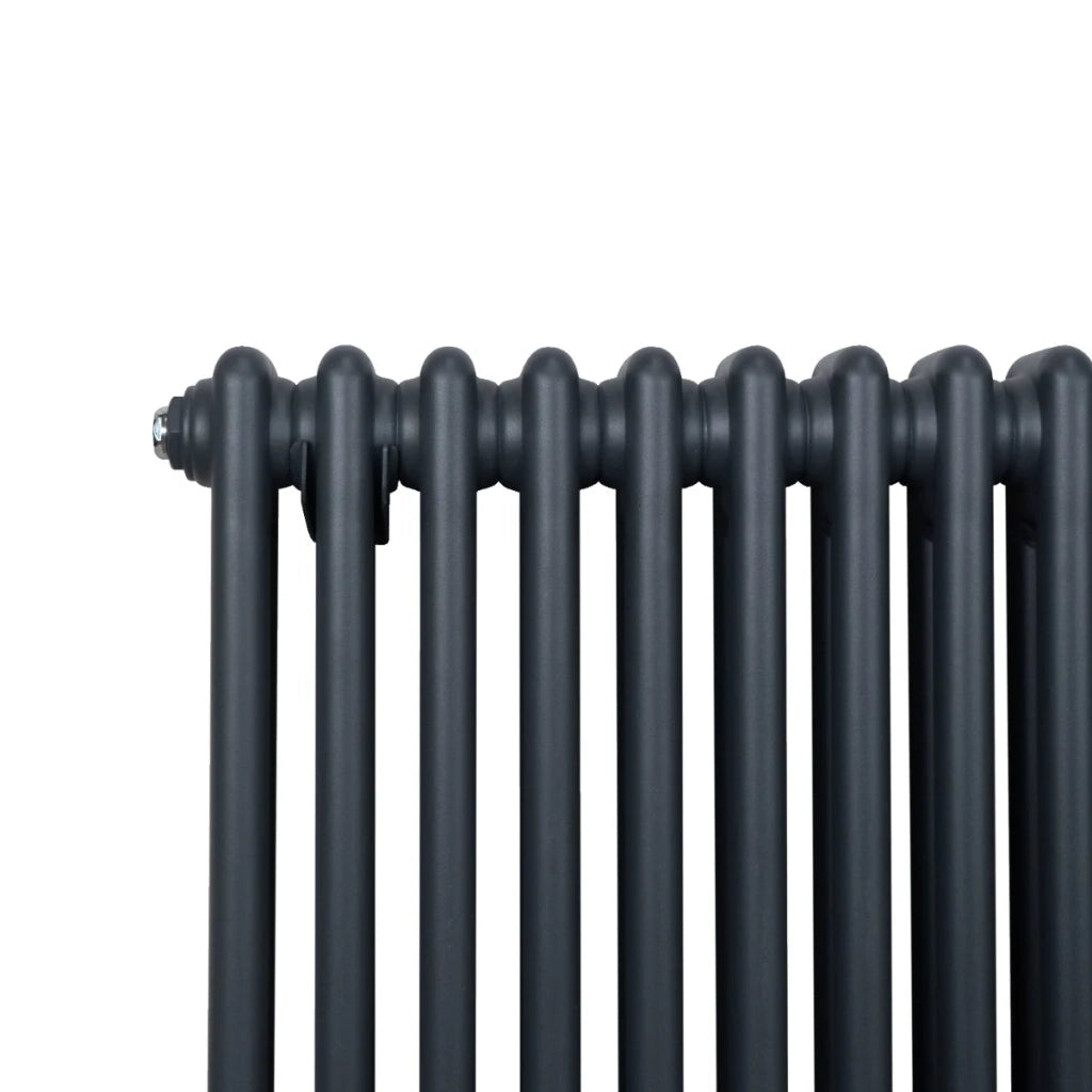 Termosifone Radiatore a 2 colonne per riscaldamento centralizzato verticale Grigio Antracite 180x47cm