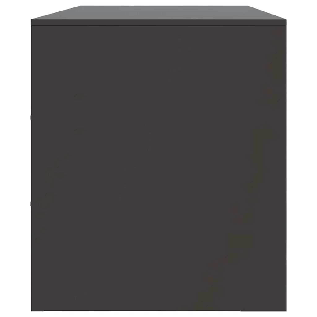 Mobile TV multimediale mensola TV credenza TV per sala da pranzo soggiorno camera da letto 99 x 39 x 44 cm acciaio nero 02_0026369