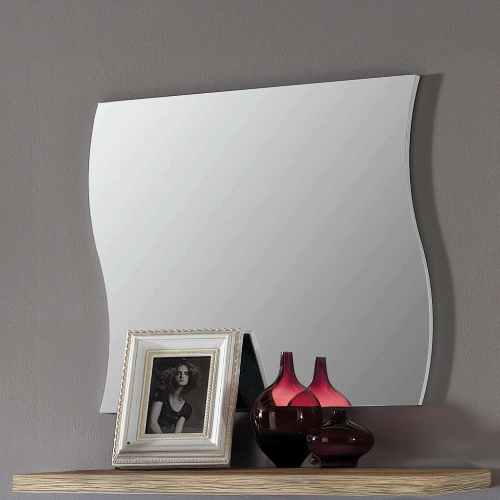 Specchiera da parete Ardin, Made in Italy, Specchio da bagno, cm 71x2h60