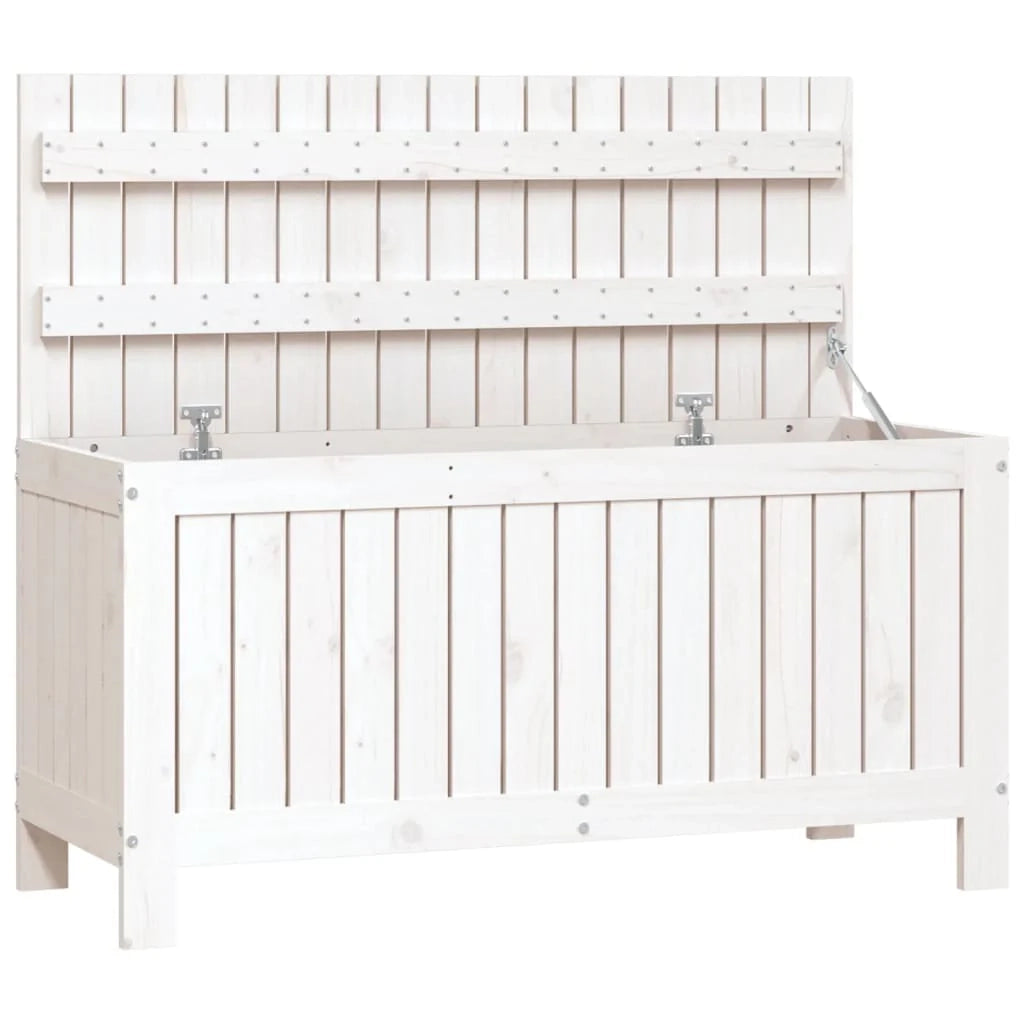 Cassapanca da giardino 108 x 42,5 x 54 cm legno di pino bianco 02_0013068