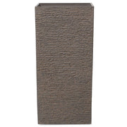 Vaso per piante alto in pietra marrone 40 x 40 x 81 cm Fioriera per interni ed esterni