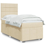 Giroletto a Molle con Materasso Crema 90x190 cm in Tessuto 3291528