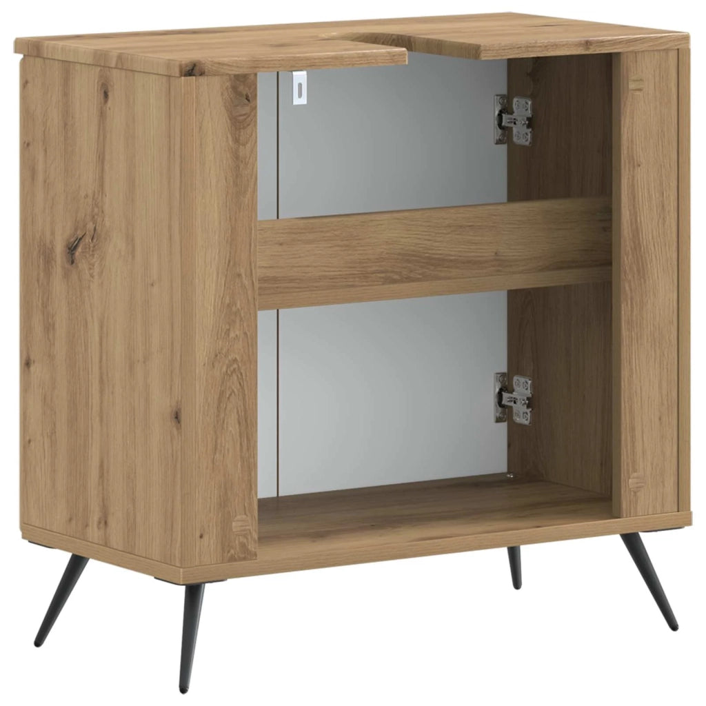 Armadio per Lavabo da Bagno BREDA Rovere Artigianale 897454
