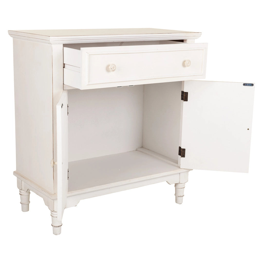 Mobile da ingresso in legno bianco 73x36,5x78h