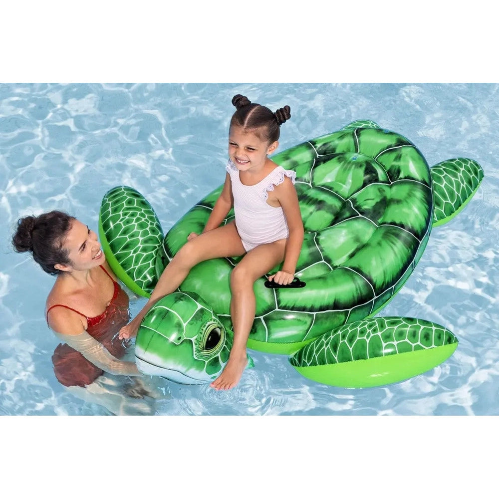 Trade Shop - Tartaruga Galleggiante Da Piscina Spiaggia Pvc Gonfiabile Cavalcabile Tidal Turtle 41524 -