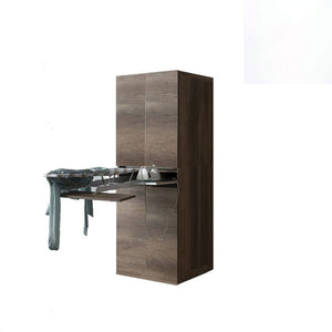 Mobile Lavanderia a Colonna per Lavatrice o Asciugatrice con Asse da Stiro e Ante 70x70x174A cm in Nobilitato Unika