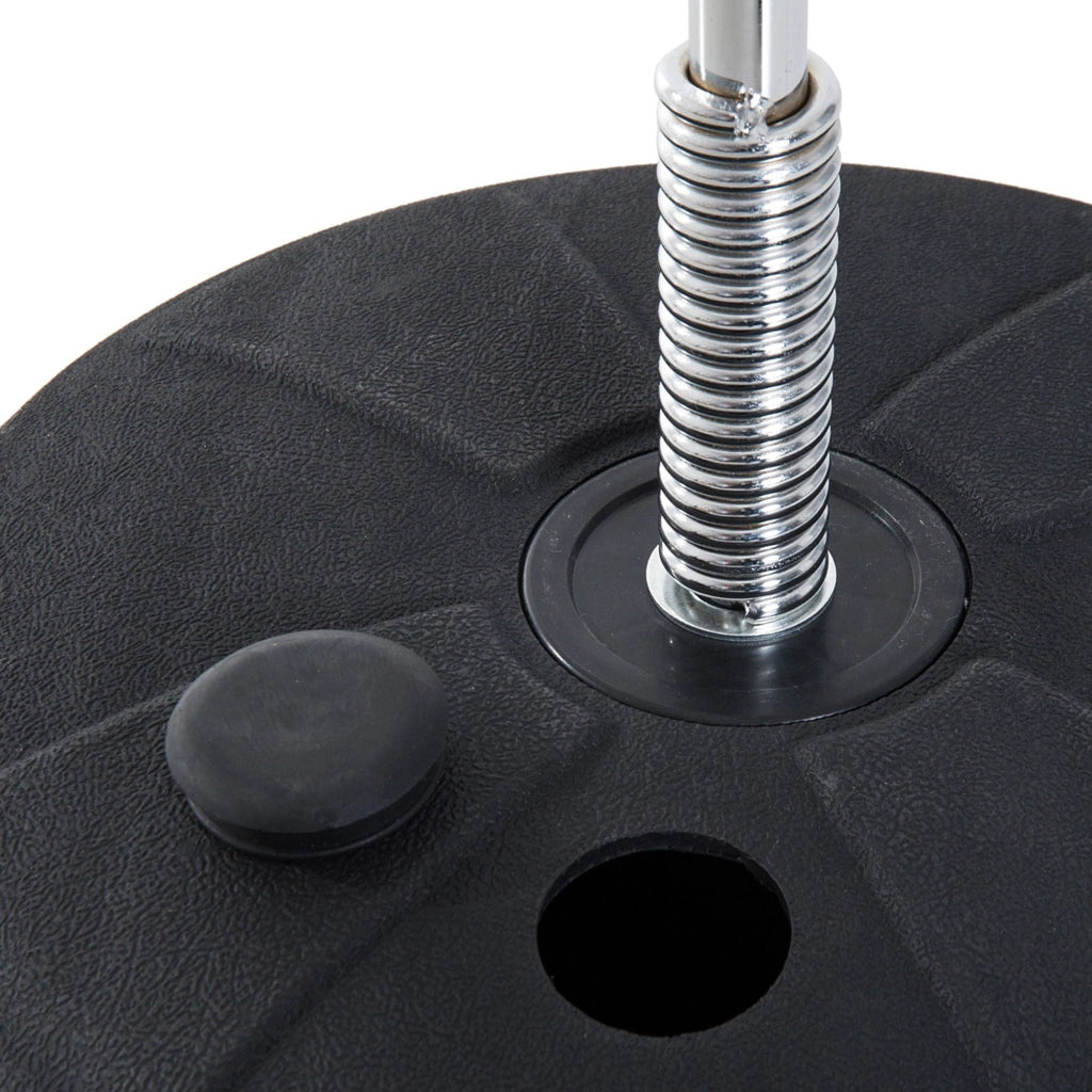 Punching Ball da Terra Altezza Regolabile Base Riempibile Ø43x126-144 cm Guantoni Inclusi Rosso