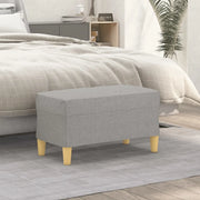 Panca-Sgabello Grigio chiaro 70x35x41 cm in Tessuto 673048