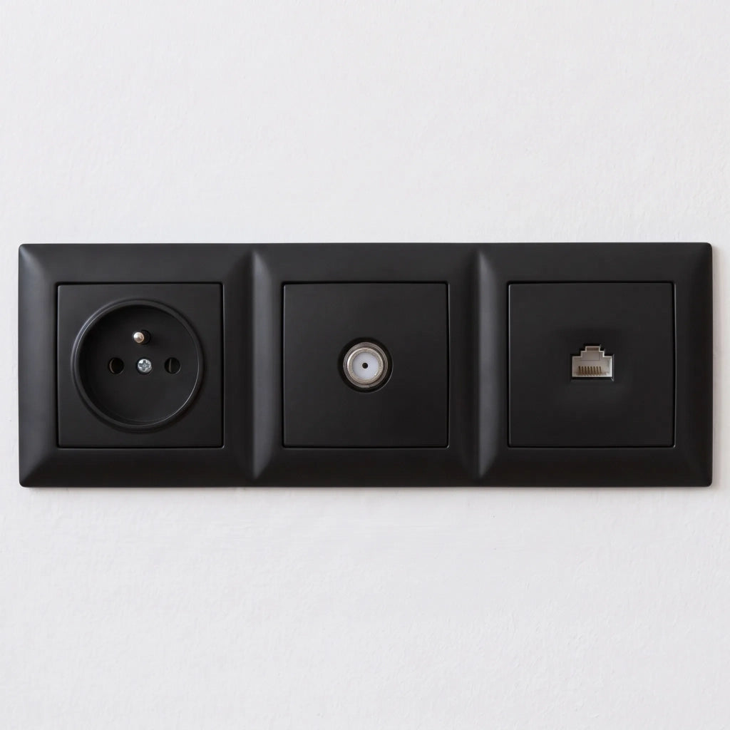 Presa Rj45 Con Cornice Oste Jnh010-s Black