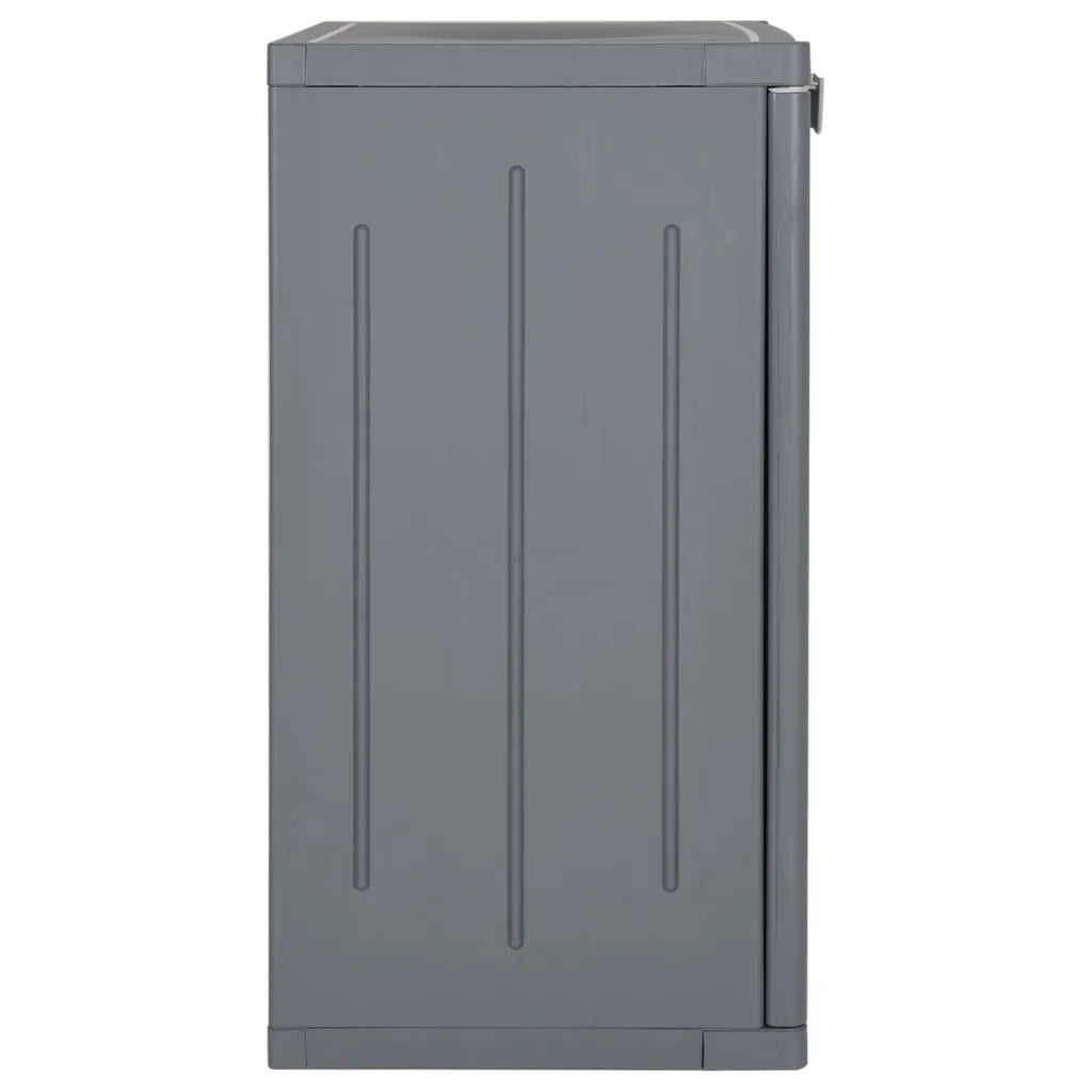 Armadio da Giardino Grigio 65x45x88 cm in Rattan PP 364062