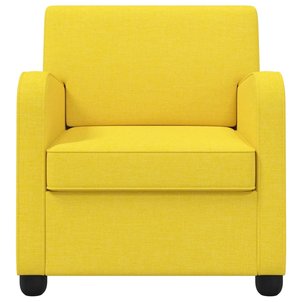 Poltrona Giallo Chiaro Tessuto 42043402