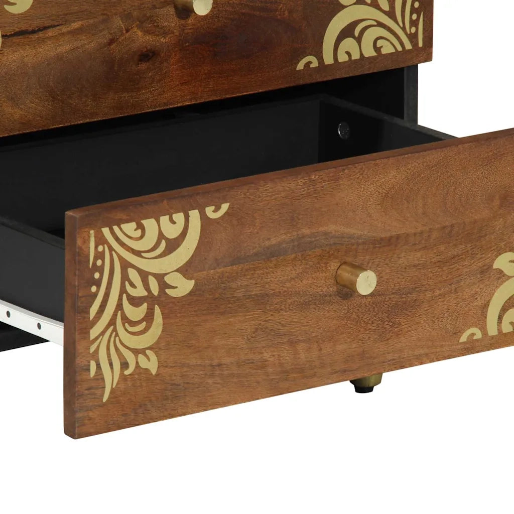 Armadio da Notte con cassetto Marrone miele 50 x 33 x 62 cm 4018745