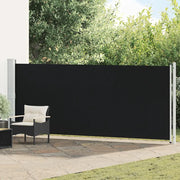 Tenda Laterale Retrattile per Patio 600x160 cm Nera 313375