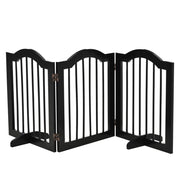 Barriera per cani, cancelletto di sicurezza, cancello per cani, cancello a 3 pezzi con due piedini di supporto, stabile, pieghevole, 154,5x29,5x61 cm