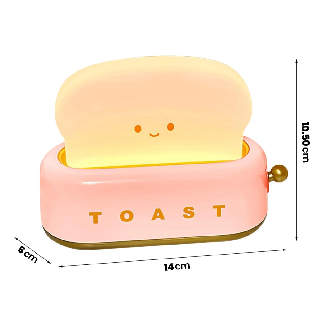 Luce notturna tostapane per bambini modello Morning Bianco / Rosa TechKidz