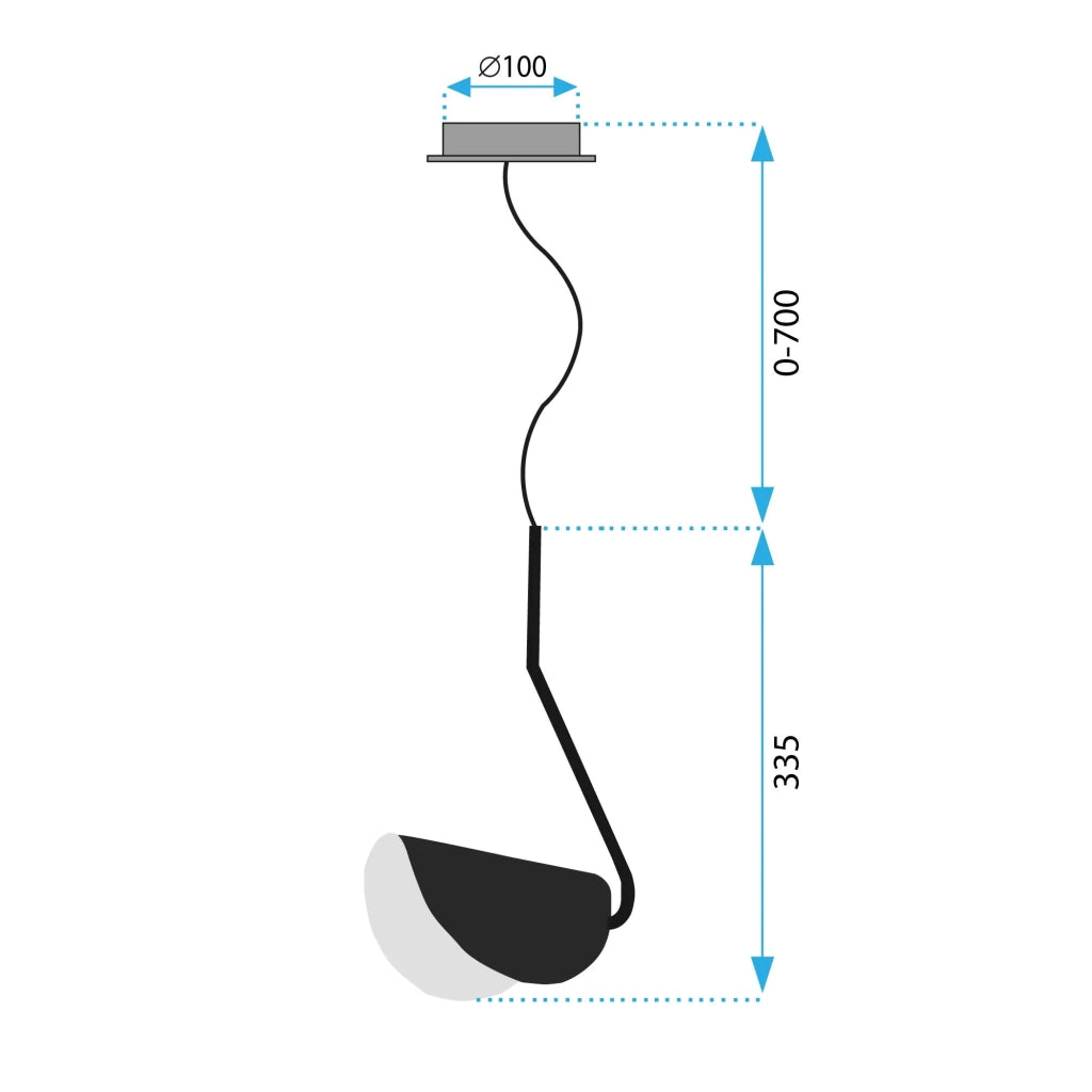 Lampada Da Soffitto APP1263-1CP Black