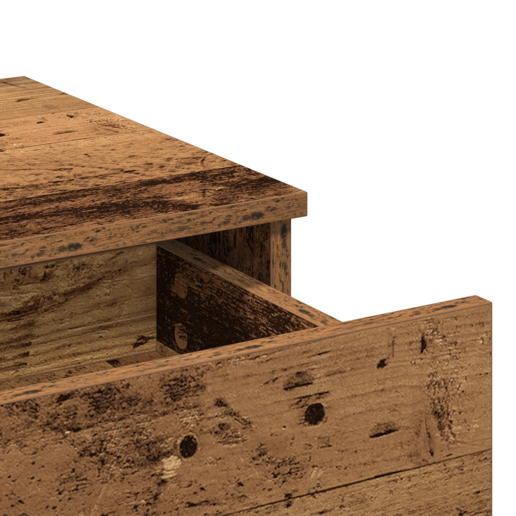 Tavolo da trucco con LED Legno Vecchio 100x40x120 cm
