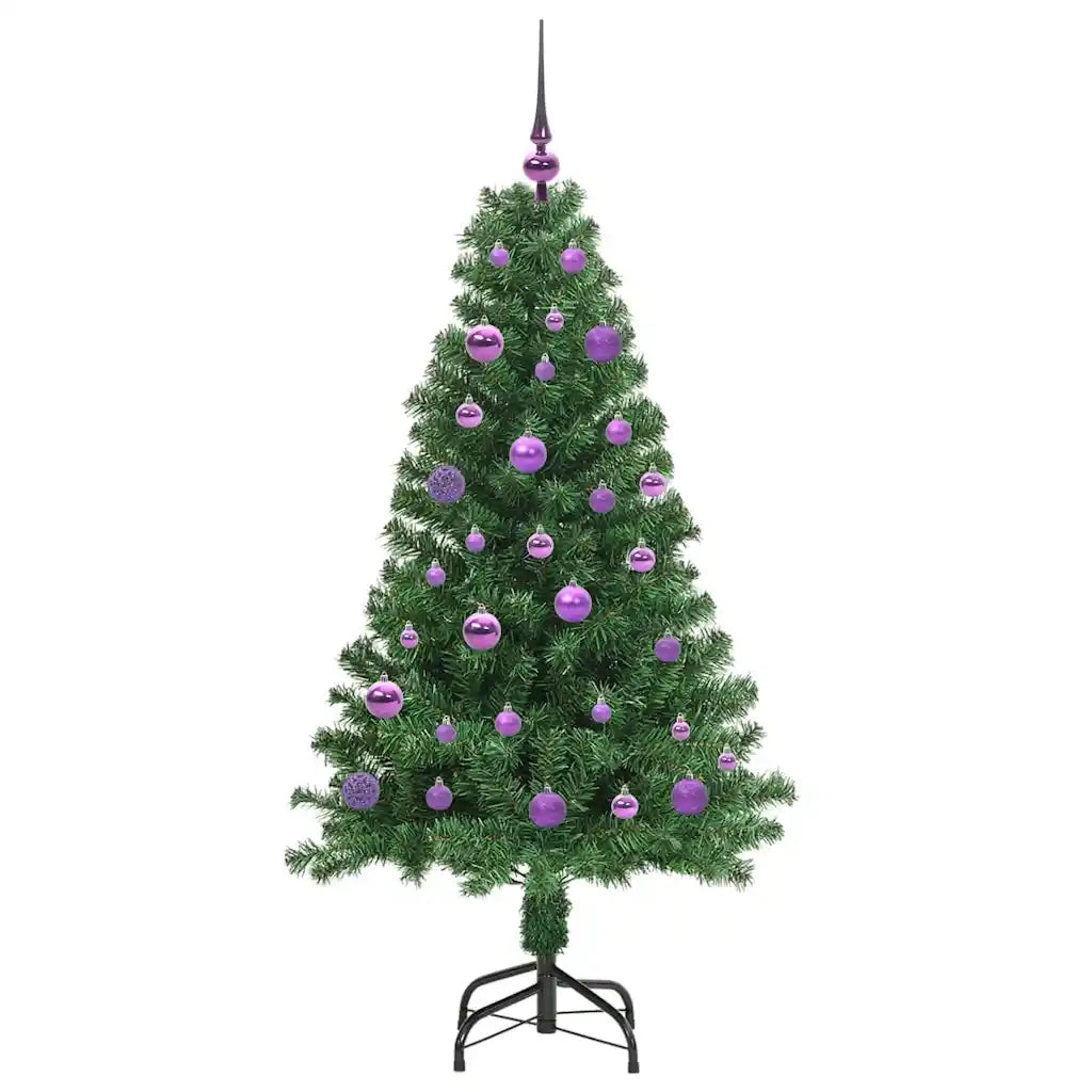 Albero di Natale | Decorazioni natalizie artificiale con 150 LED Verde 150 cm