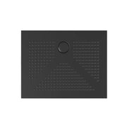Piatto doccia rettangolare in ceramica 80X120 NERO OPACO H 3.6 cm - AFRICA