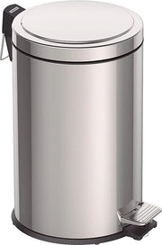 Pedaalemmer in acciaio inox 12 litri con coperchio e contenitore interno rimovibile