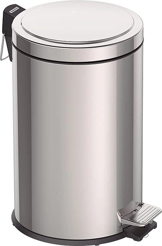 Pedaalemmer in acciaio inox 12 litri con coperchio e contenitore interno rimovibile