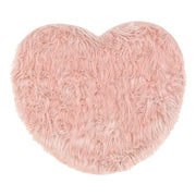 Tappeto Bagno Camera Cuore Rosa Scendiletto Pelo Lungo Shaggy Doccia Antiscivolo