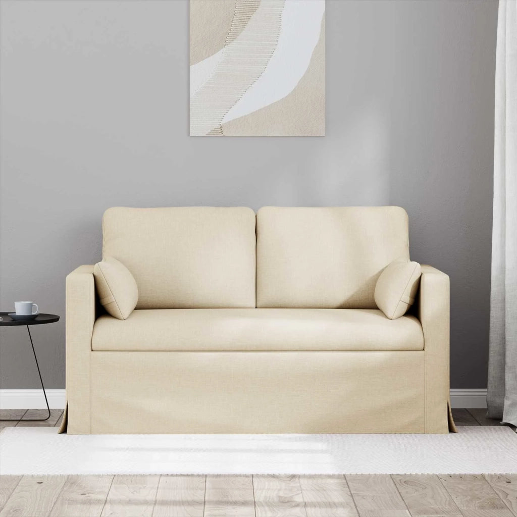 Divano | Divano da soggiorno | Sofa Crema 139 x 78 x 80 cm Tessuto