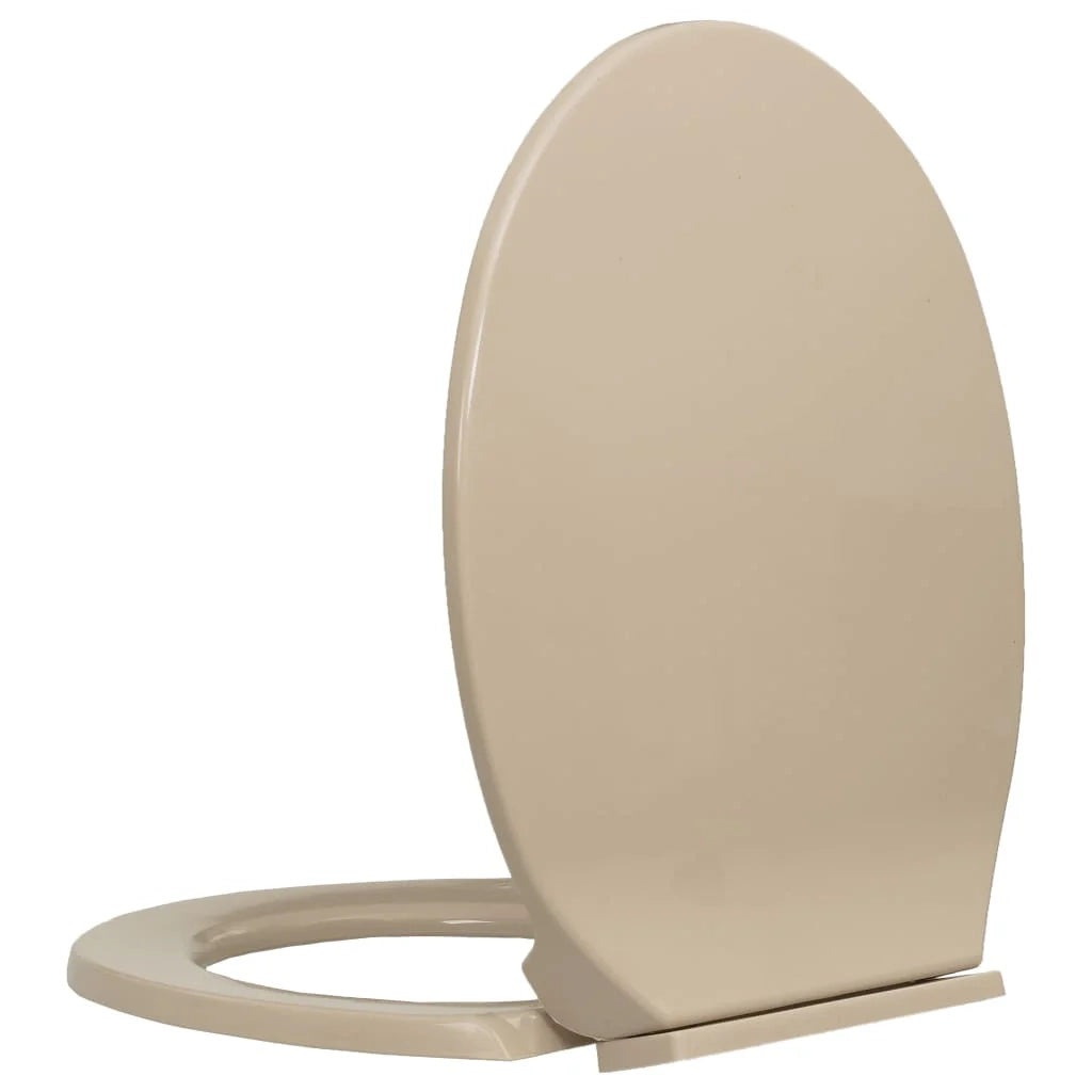 Sedile WC ovale beige con coperchio a chiusura ammortizzata 02_0002921