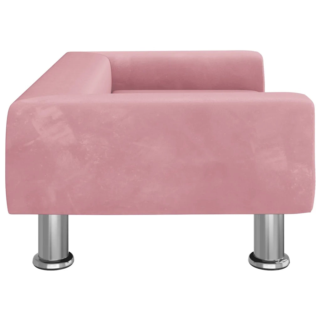 Lettino per Cani Rosa 70x45x26,5 cm in Velluto 171921