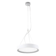 PLATE – Lampada a Sospensione LED 30W IP40 CRI90, CCT Switch 2700-3000-4000K, Struttura in Alluminio Bianco - Rossini Illuminazione