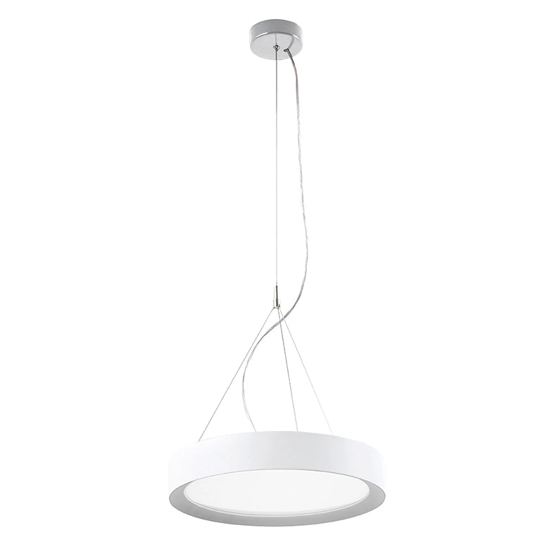 PLATE – Lampada a Sospensione LED 30W IP40 CRI90, CCT Switch 2700-3000-4000K, Struttura in Alluminio Bianco - Rossini Illuminazione