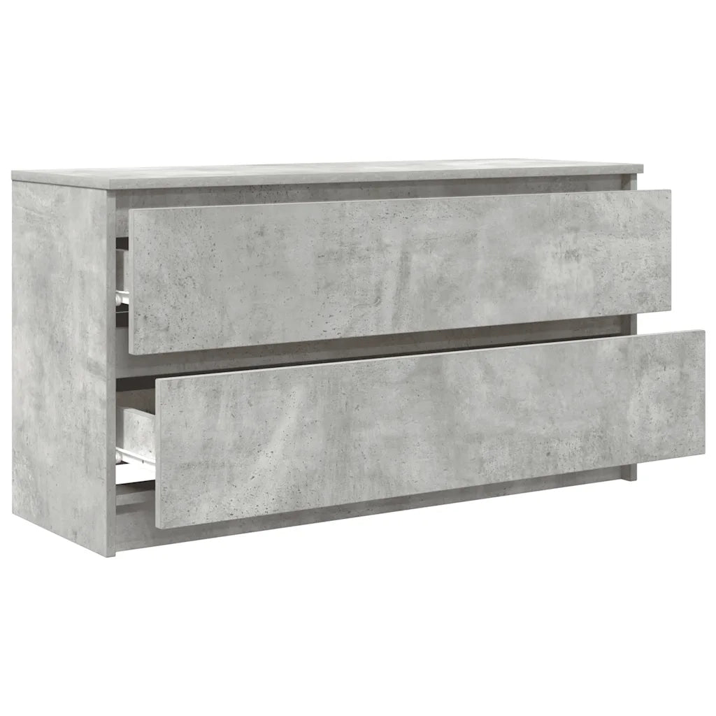 Mobile Porta TV Grigio Cemento 100x35x54 cm Legno Multistrato
