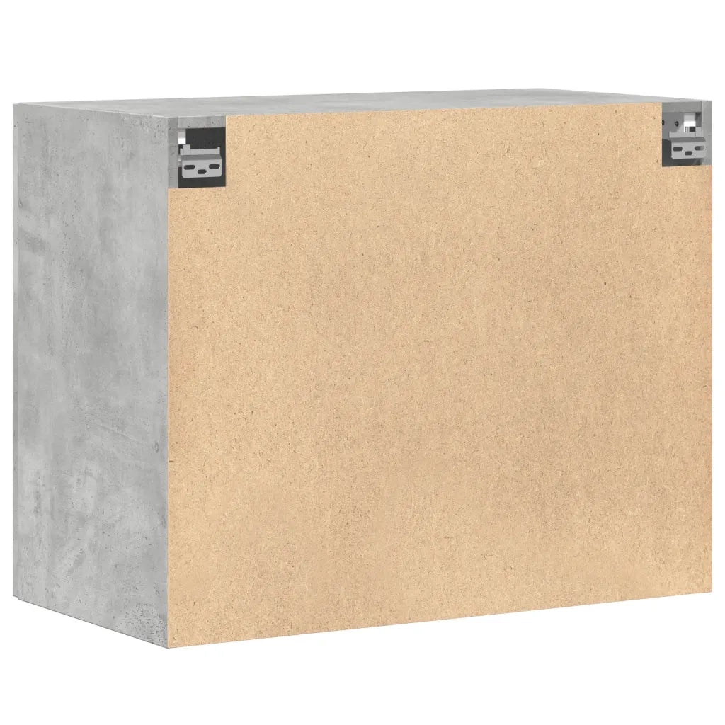 Armadietto a Muro | Mobile a Parete Grigio Cemento 80x42,5x64 cm Legno Multistrato