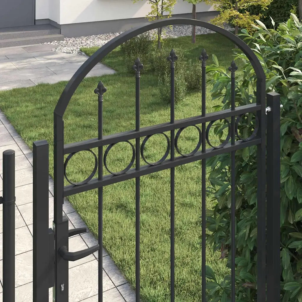 Palo della recinzione ASSEN 200 x 88 x 14 cm Acciaio Grigio 42008886