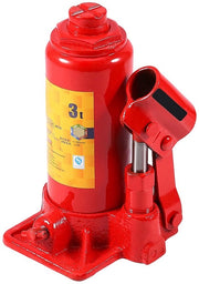 Cricotto idraulico - 3 ton di capacità - Compattabile e robusto - Altezza di sollevamento 15,3-31 cm - Ideale per auto e rimorchi - Facile da utilizzare per la sostituzione delle gomme