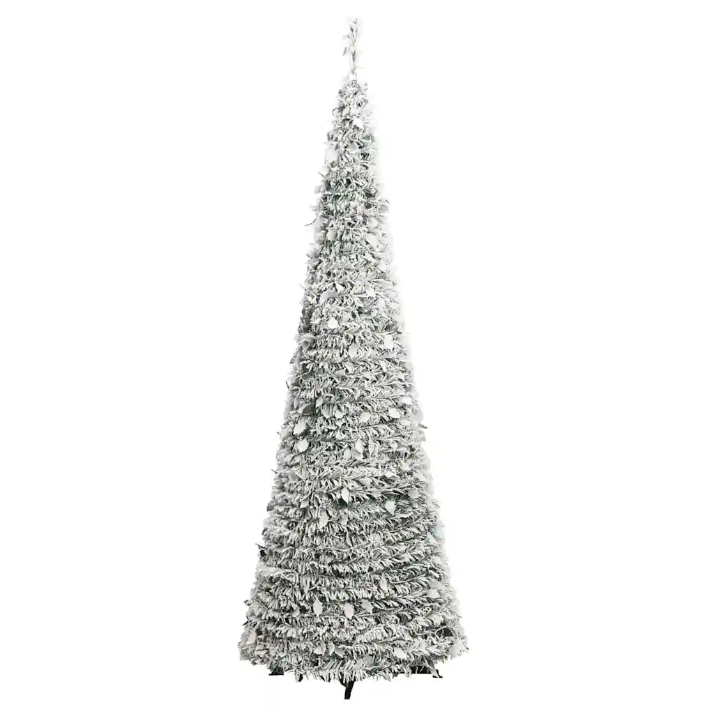 Albero di Natale Artificiale Pop-up Neve Fioccata 50 LED 120 cm 357756