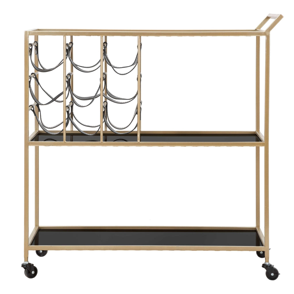 Druski, Carrello 3 Ripiani, 79x40x82h cm Nero