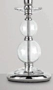 LAMPADARIO VIVALDI 8 LUCI TRASPARENTE CROMO ATTACCO E14 D.88CM