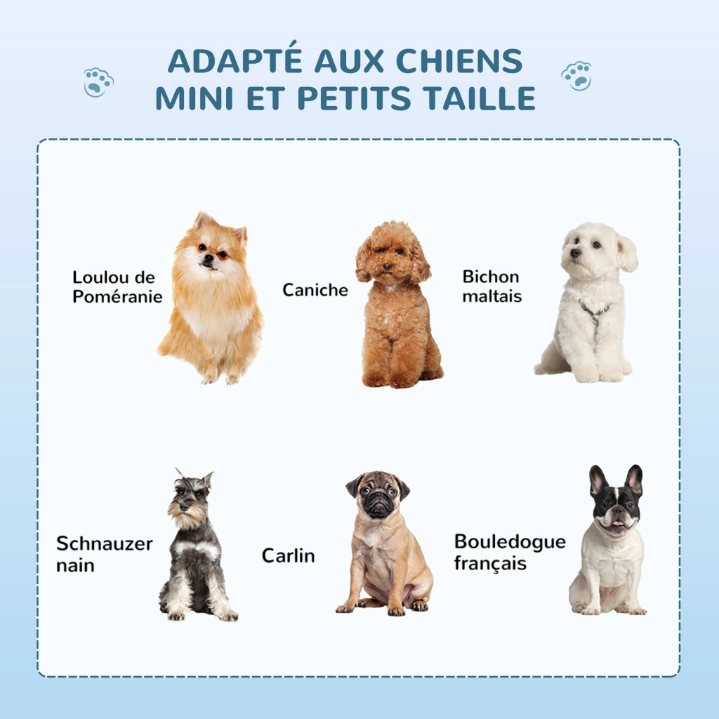 Gabbia per cani pieghevole in metallo con vassoio ¨C zephmum ¨C 61x43x50 cm bianco