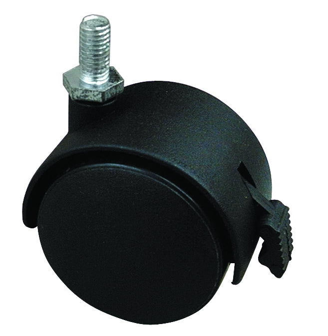 Utilia RUOTA GIREVOLE PER MOBILI CUFFIA NYLON+FRENO  mm. 40-perno M8x15 4.00 pz