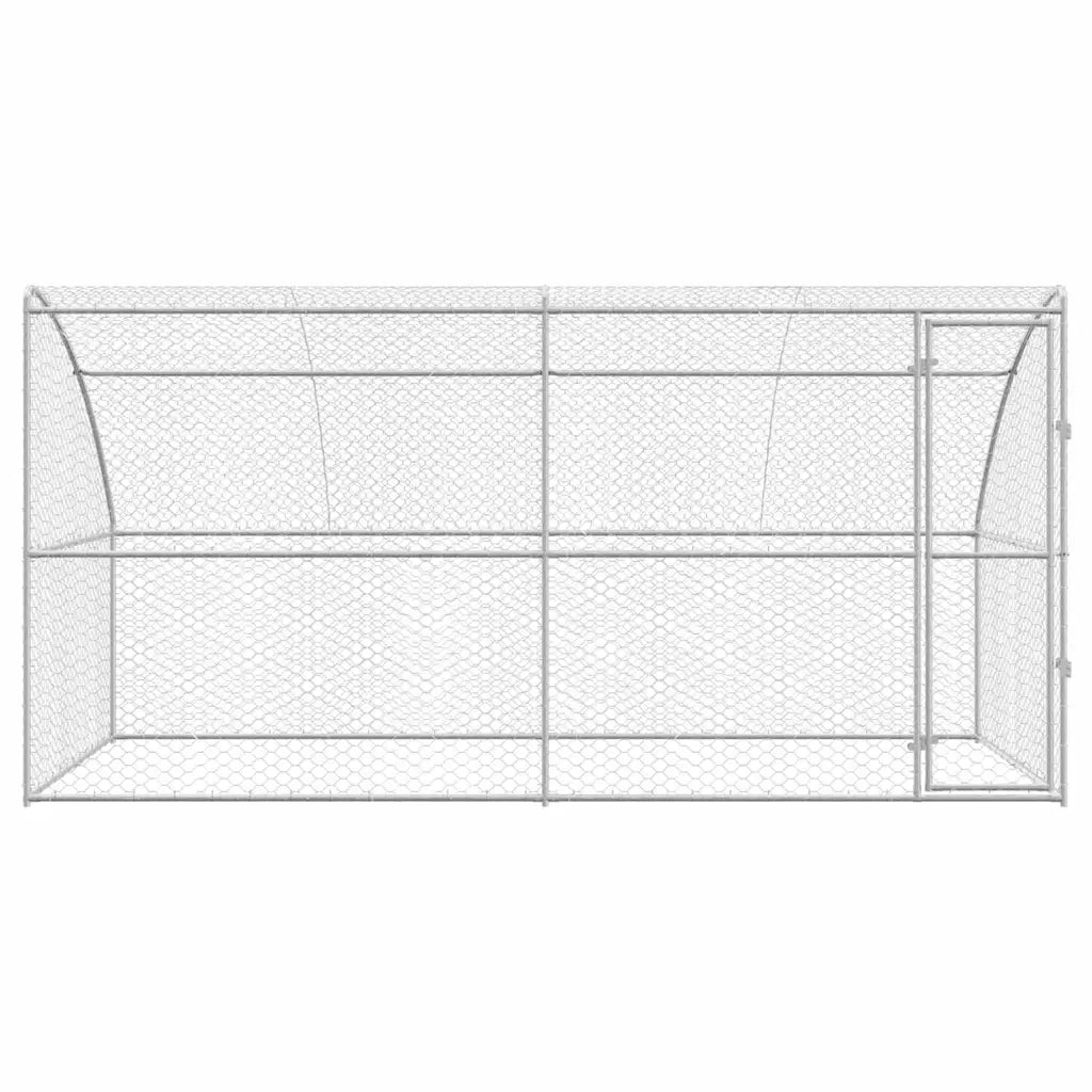 Cuccia per cani 2 pcs Argento 4 x 2 x 2 m Acciaio zincato 3368336