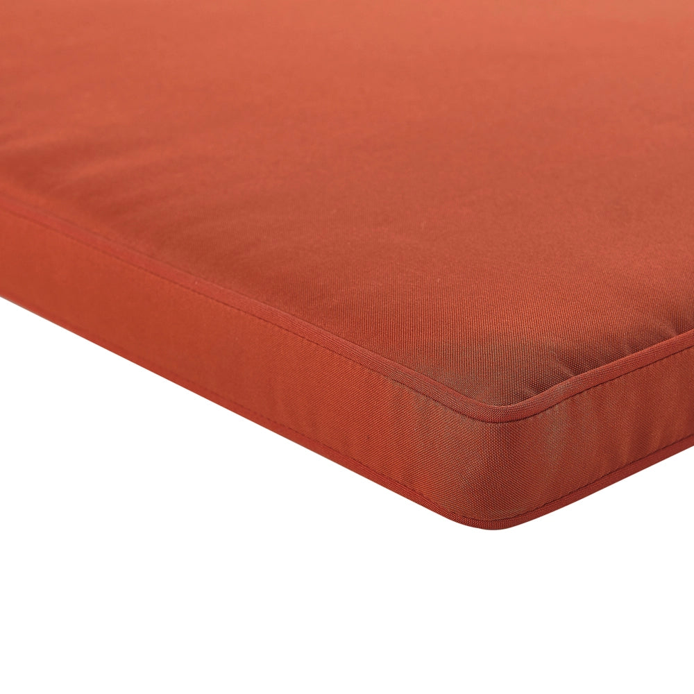 Cuscino da Esterno per Panchina 108 cm Impermeabile Color Terracotta